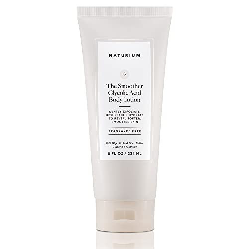 Naturium The Smoother Glycolic Acid Body Lotion, Resurfacing & Exfoliating Treatment, with 10% Glycolic Acid, 8 oz | Amazon (US)