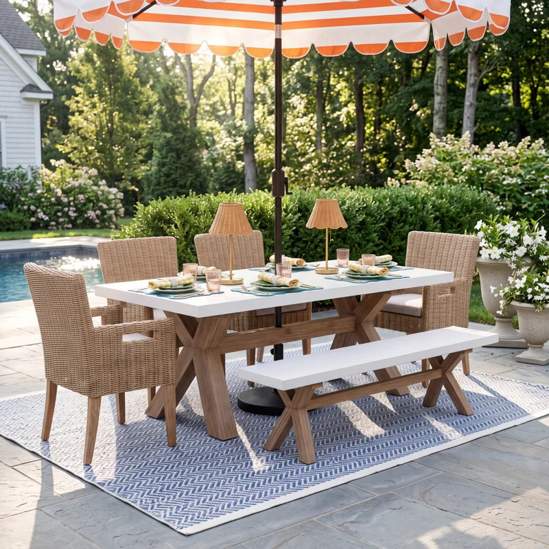 Think fresh flowers, linen napkins, and a Birchlane dining table filled with your favorite people 🌿🤍 Summer entertaining starts here ✨ #TableSetting #OutdoorInspo #BackyardGoals #HostInStyle #LTKFinds 

 #LTKSeasonal #LTKHome #LTKSaleAlert