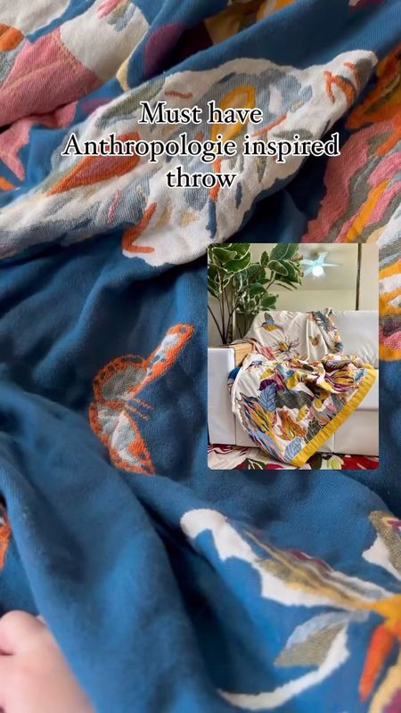 You need this pretty Anthropologie inspired throw blanket for your home and here's why...⤵️

The gorgeous throw comes in a variety of sizes, is machine washable, cozy cotton and doesn't have any odors straight out of the packaging. (You know I'm not going to share something that's funky 👀 ) It has amazing reviews too! 🙌

Needless to say, I'm a big fan of this stunning, cuddly blanket.✨

#LTKSaleAlert #LTKHome #LTKGiftGuide