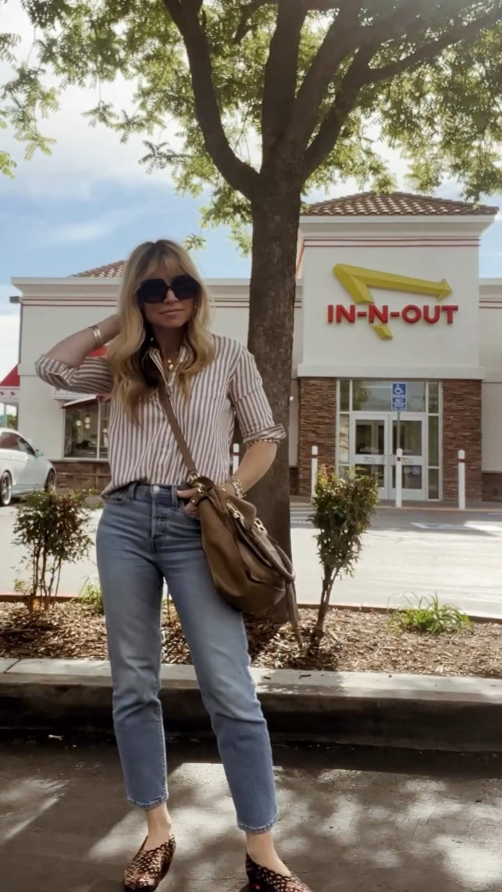 Easy every day outfit: striped button down + classic fit jeans 

#LTKootd #LTKTravel