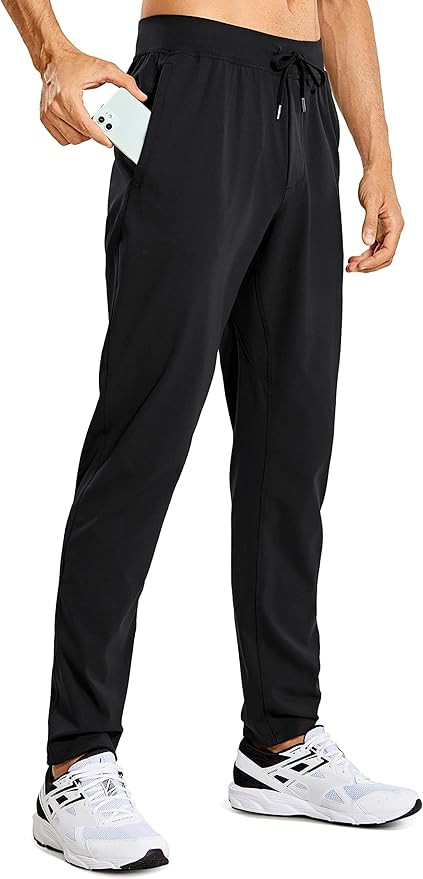 CRZ YOGA Mens 4-Way Stretch Comfy Athletic Pants - Track Hiking Golf Gym Workout Joggers Work Pan... | Amazon (US)