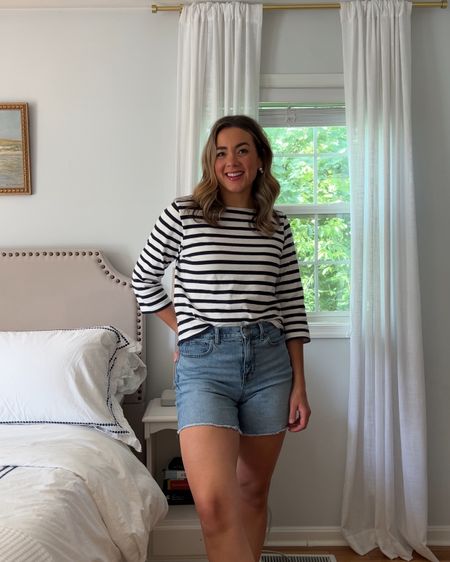 Three ways to style a striped top for summer! This is a classic and timeless style wardrobe essential! So many ways to style for every season! 🤍

#LTKStyleTip #LTKSeasonal