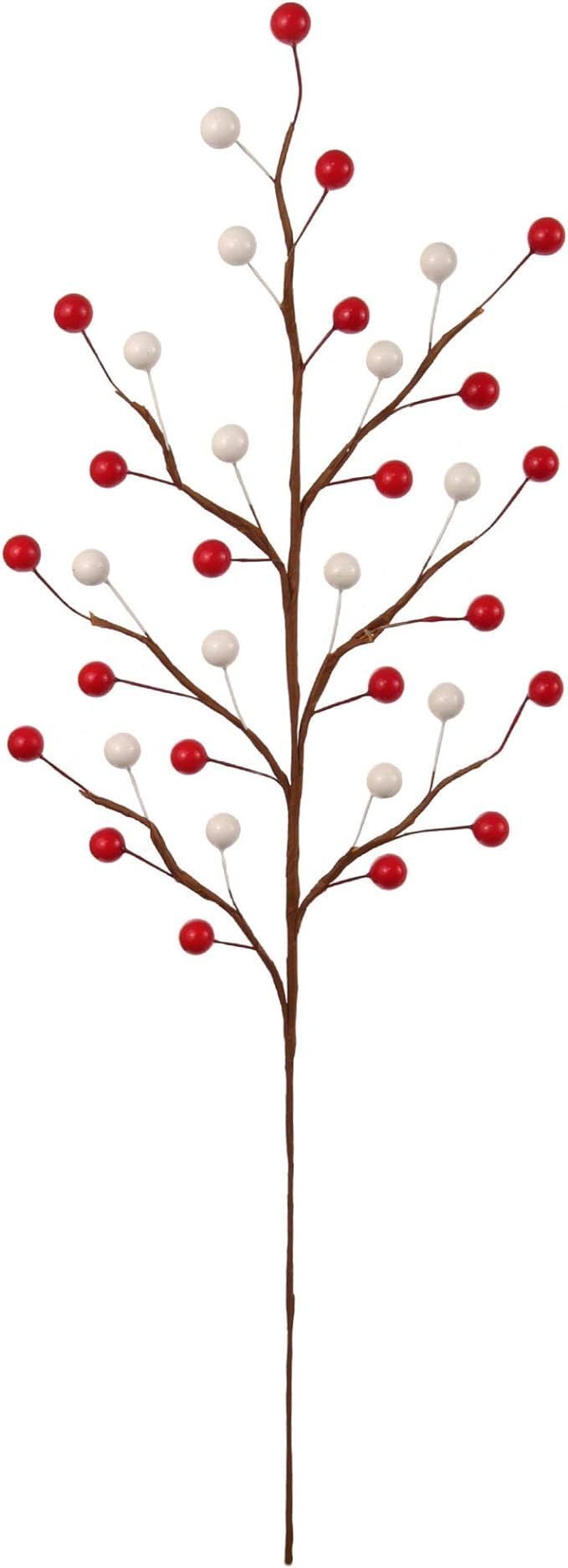 Larksilk Artificial Berry Twigs – Craft Twigs for Floral Arrangements – 19" Berry Spray Stems... | Amazon (US)