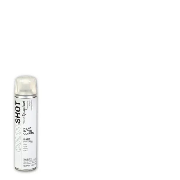 COLORSHOT Premium Matte Head In the Clouds Spray Paint - 10 oz. - White | Walmart (US)