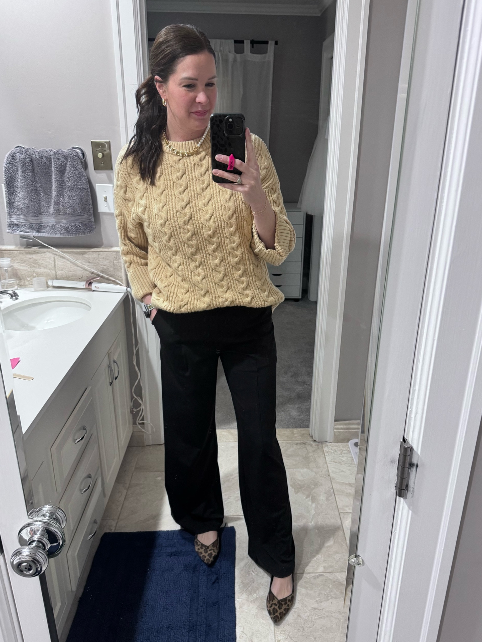 Sweater: TTS for intended oversized fit
Pants: Medium Tall
Shoes: Size up 1/2 size

#LTKFindsUnder50 #LTKWorkwear #LTKStyleTip