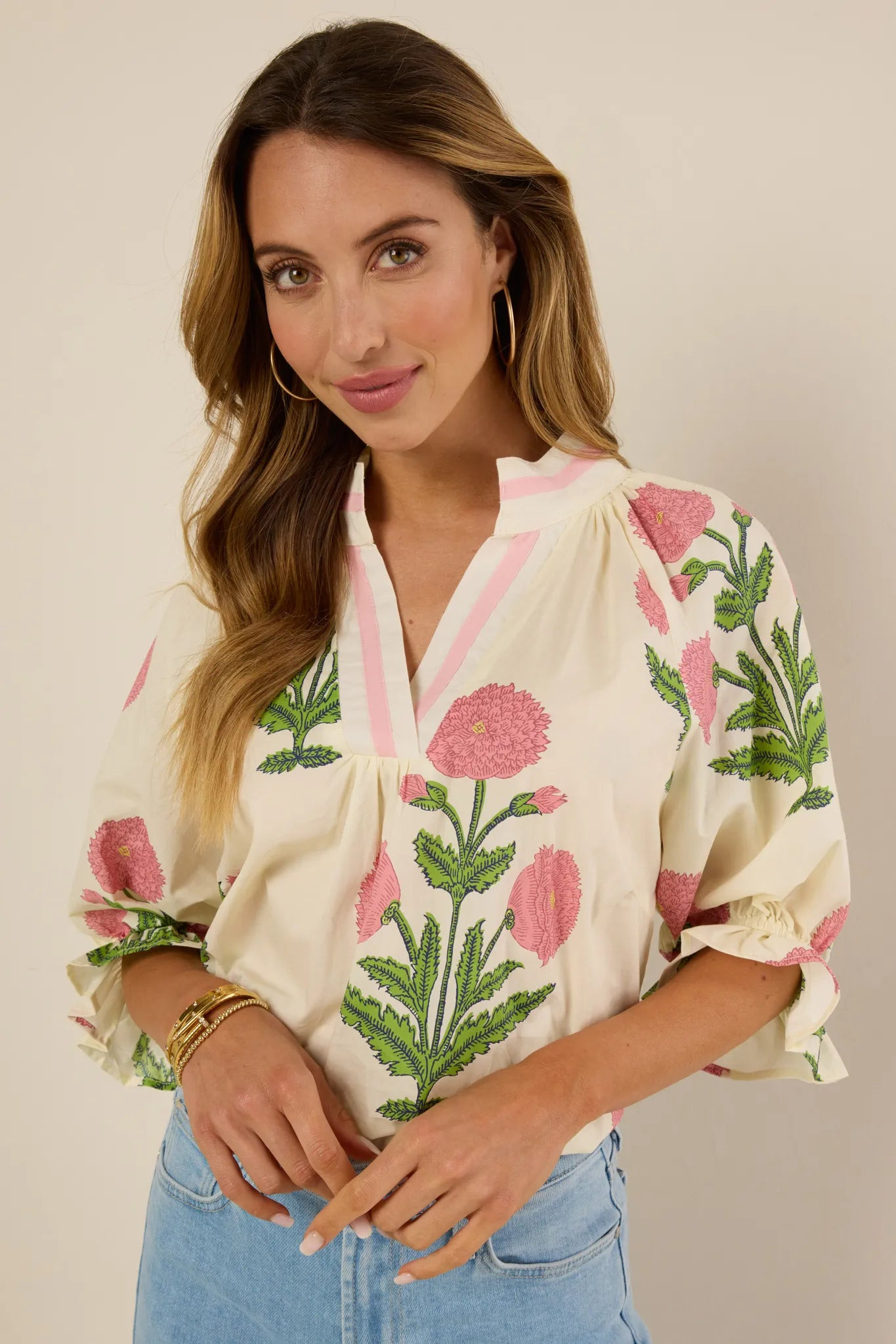 Angelica Top- Pink | Avara