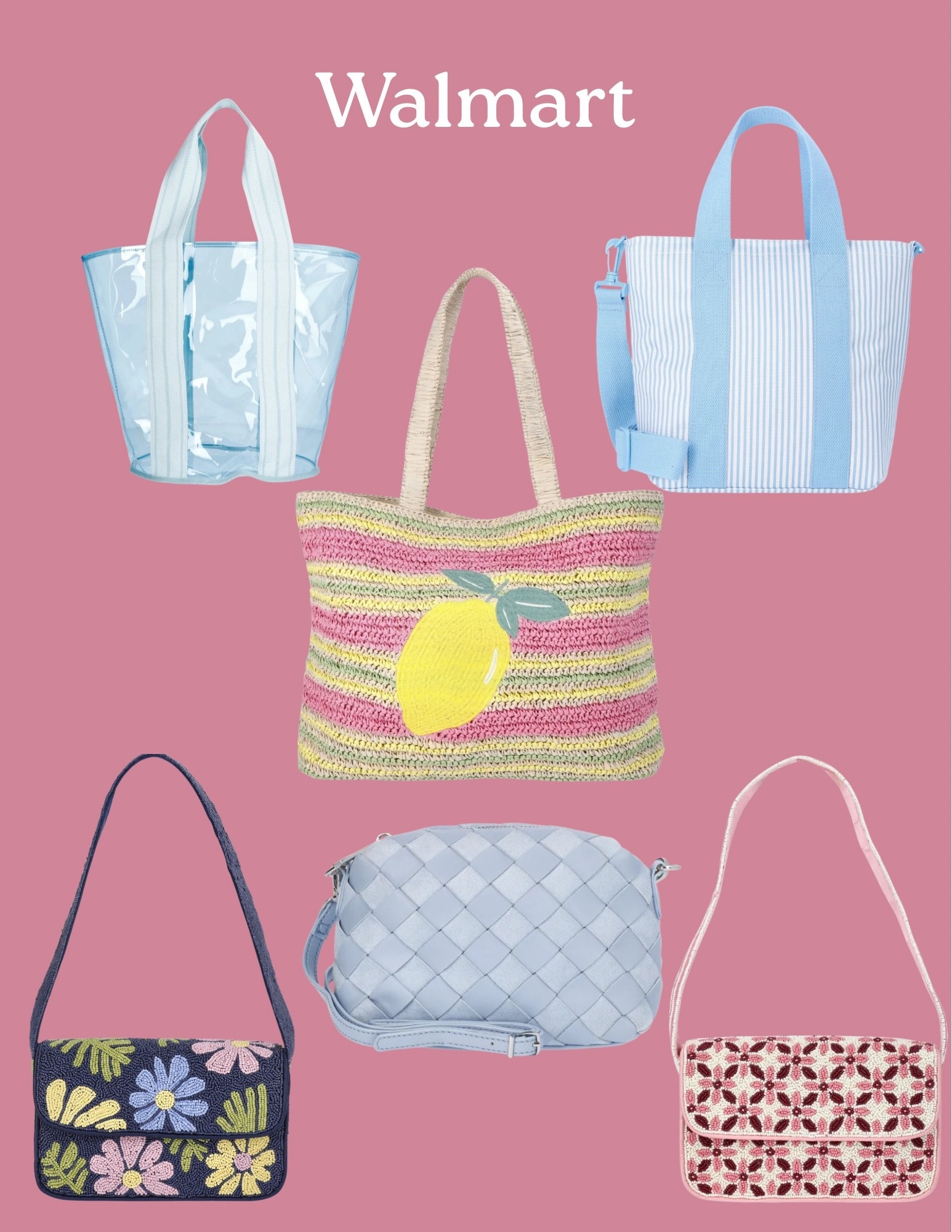 Beach bags, purses, totes in the summer palette 

#LTKSeasonal #LTKmomlife