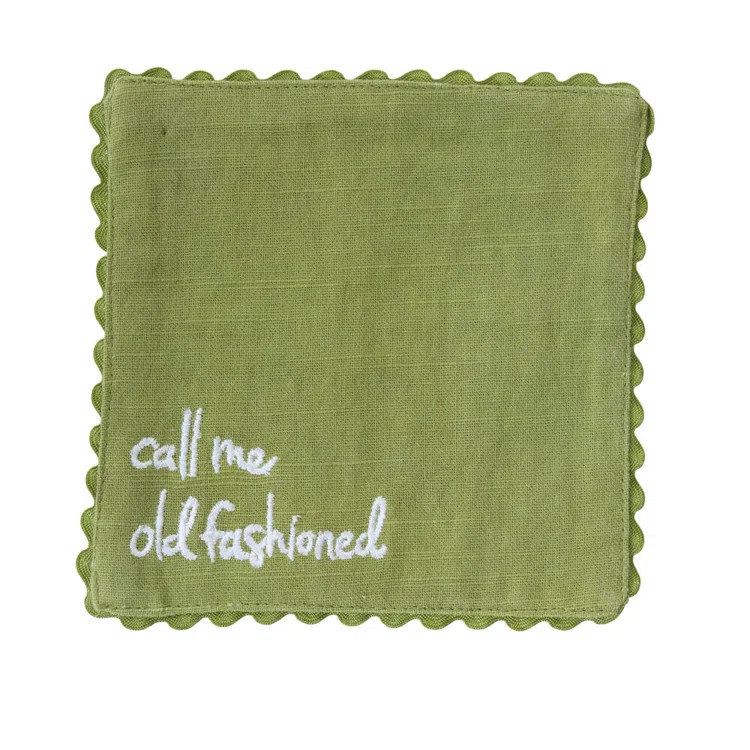 Spirit Cocktail Napkin 6"x 6" in , Green | AllModern