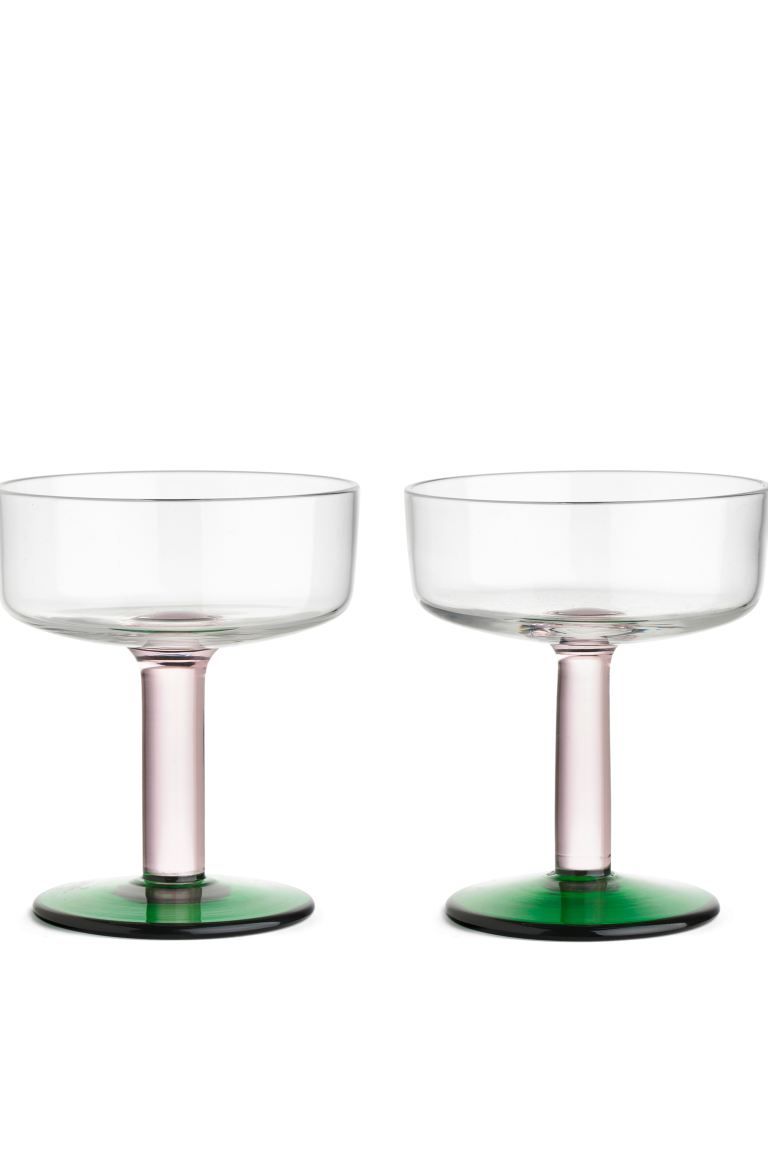 Coupe Glasses Set of 2 | H&M (UK, MY, IN, SG, PH, TW, HK)