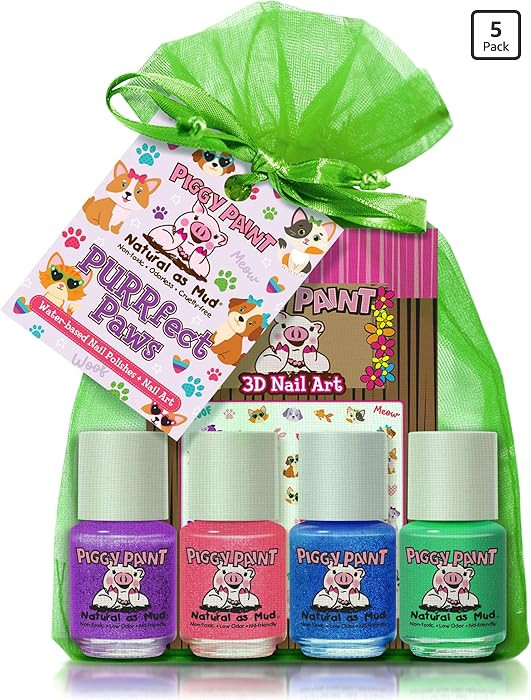 Piggy Paint | 100% Non-Toxic Girls Nail Polish | Safe, Cruelty-free, Vegan, & Low Odor for Kids |... | Amazon (US)