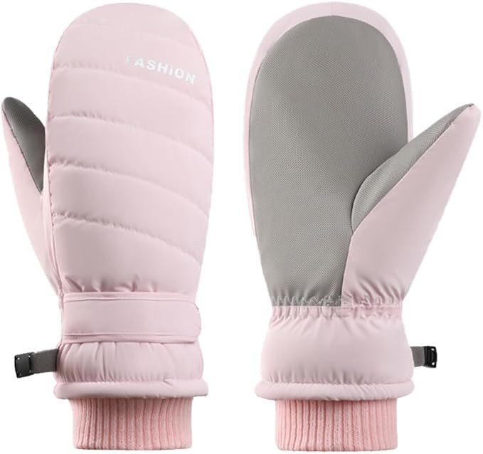Winter Ski Mittens for Women Men - Warm Water-repellent Snow Mittens for Cold Weather | Amazon (US)