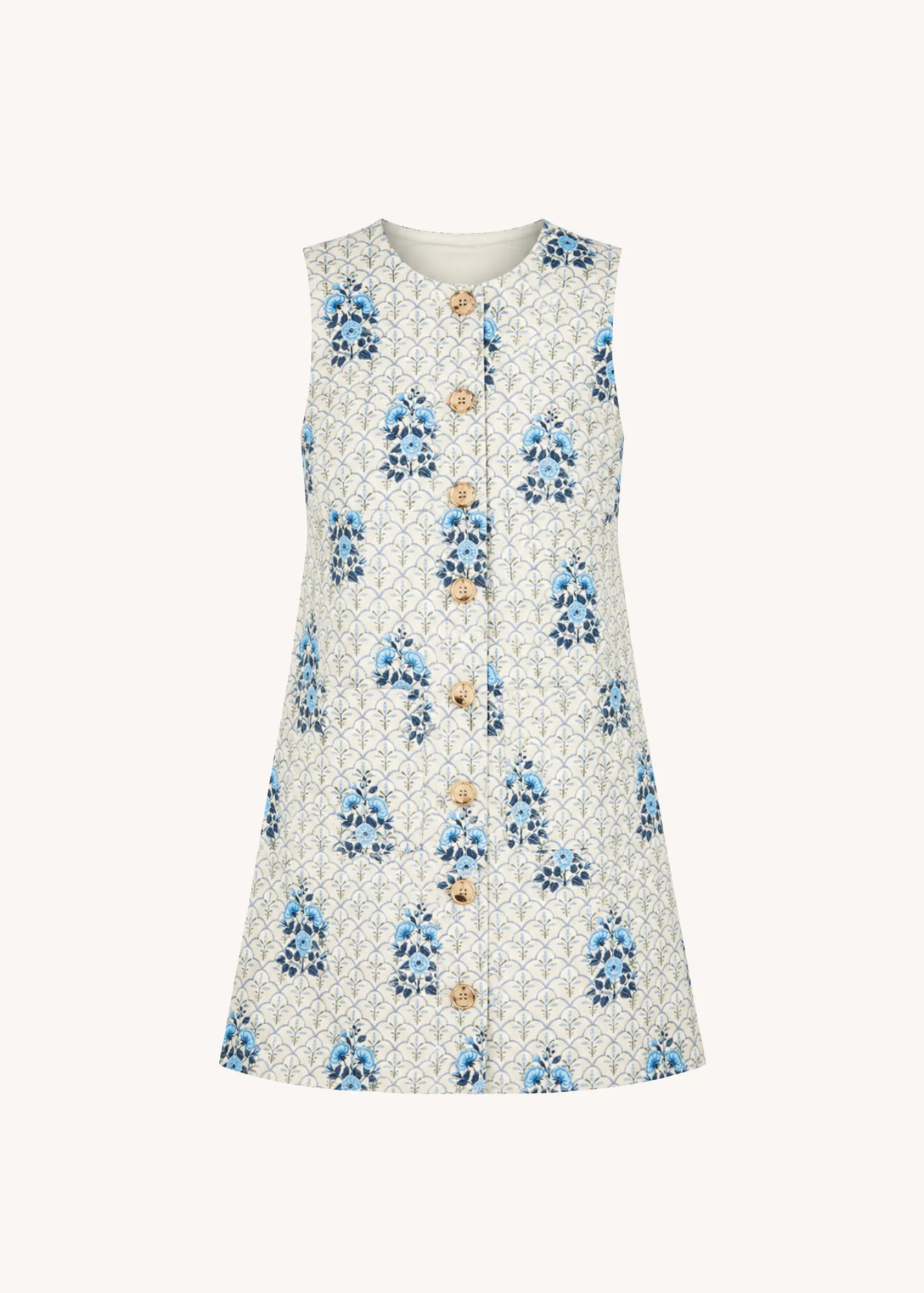 Adelaide Mini Shift Dress in Blue | Poppy and Pink