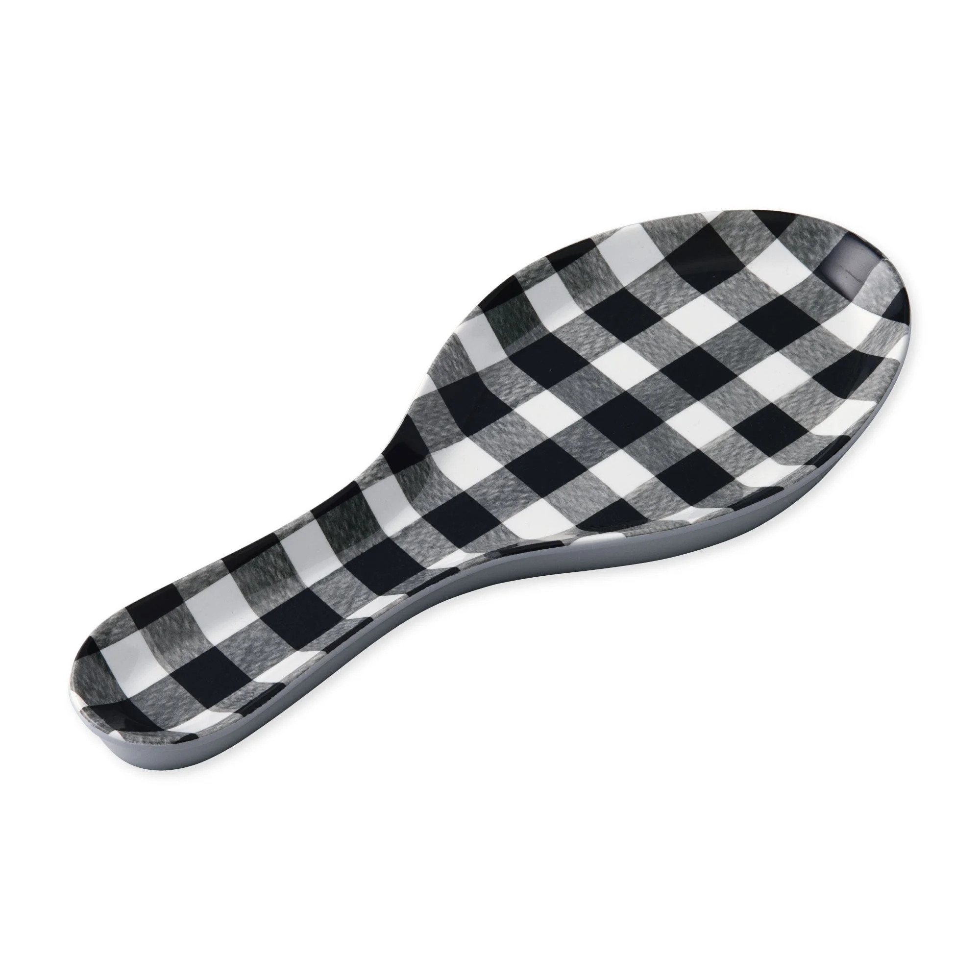 Gourmet Art Black Gingham Melamine Spoon Rest Spoon Holder Kitchen Utensil Holders | Walmart (US)
