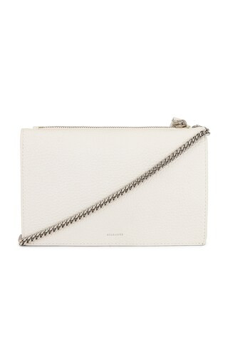 ALLSAINTS Fetch Chain Crossbody Wallet in Warm White from Revolve.com | Revolve Clothing (Global)