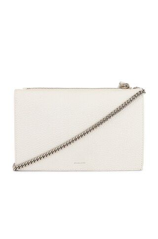 ALLSAINTS Fetch Chain Crossbody Wallet in Warm White from Revolve.com | Revolve Clothing (Global)