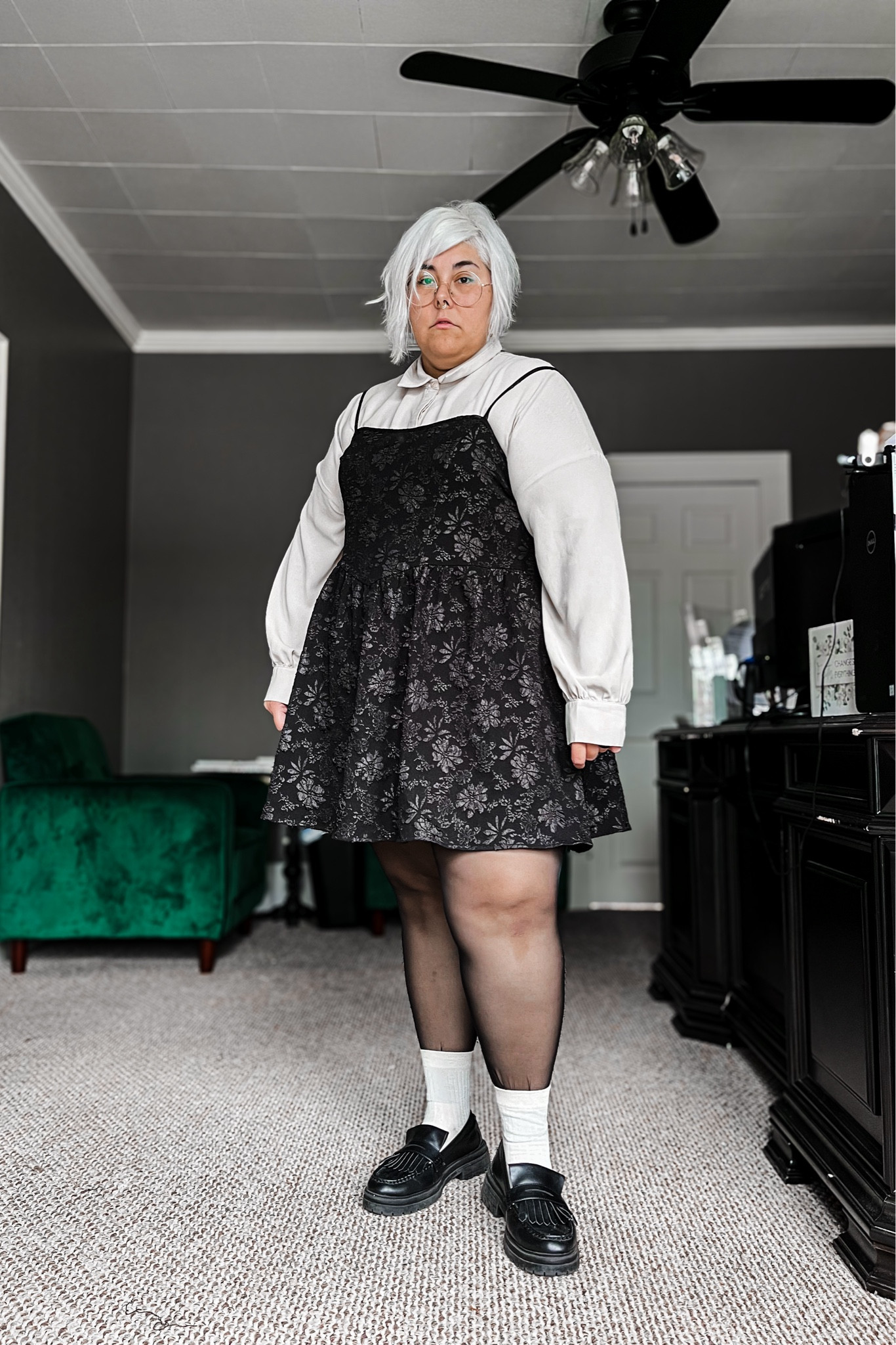 Plus Size OOTD
Shirt, dress, & tights: SHEIN
Shoes: ASOS 
Blazer: Old Navy 

#LTKplussize #LTKstyletip #LTKmidsize