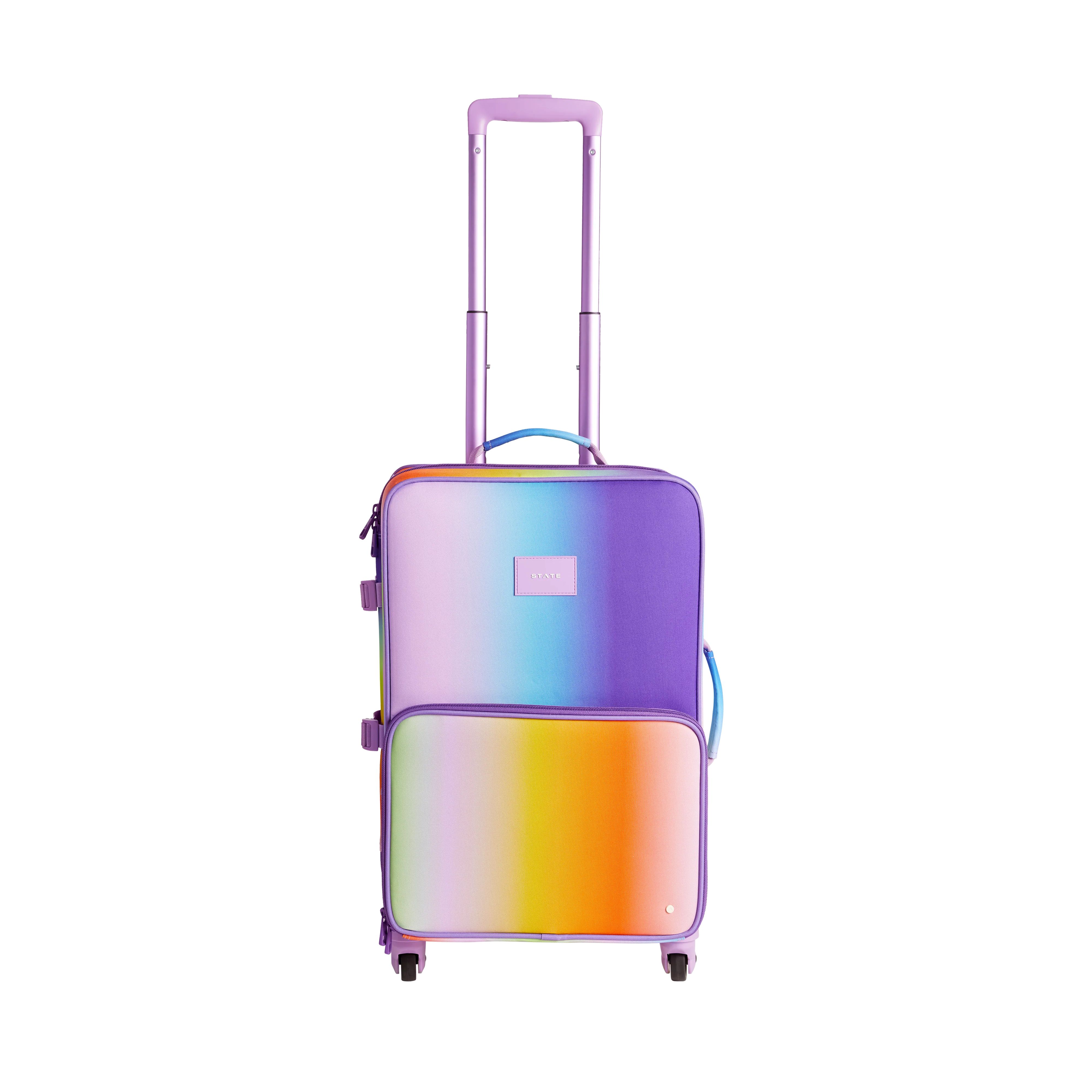 STATE Bags | Logan Suitcase Polyester Canvas Rainbow Gradient | STATE Bags