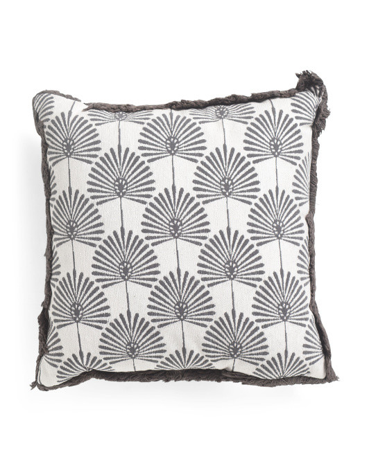 20x20 Outdoor Abstract Palm Pillow | TJ Maxx