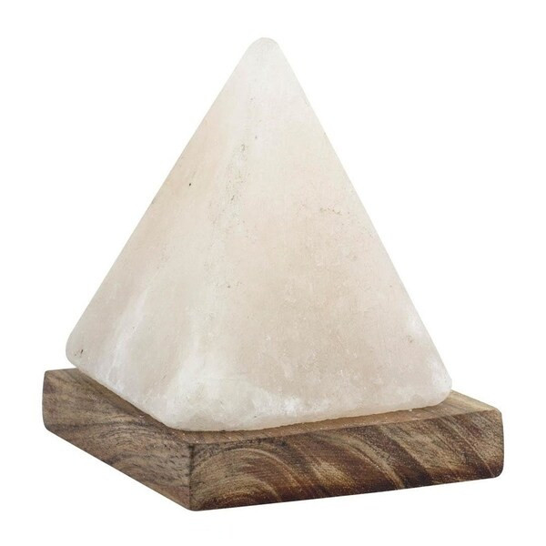 Fine Life USB Pyramid Rock Salt Lamp with Radiant Color Changing LED light | Bed Bath & Beyond