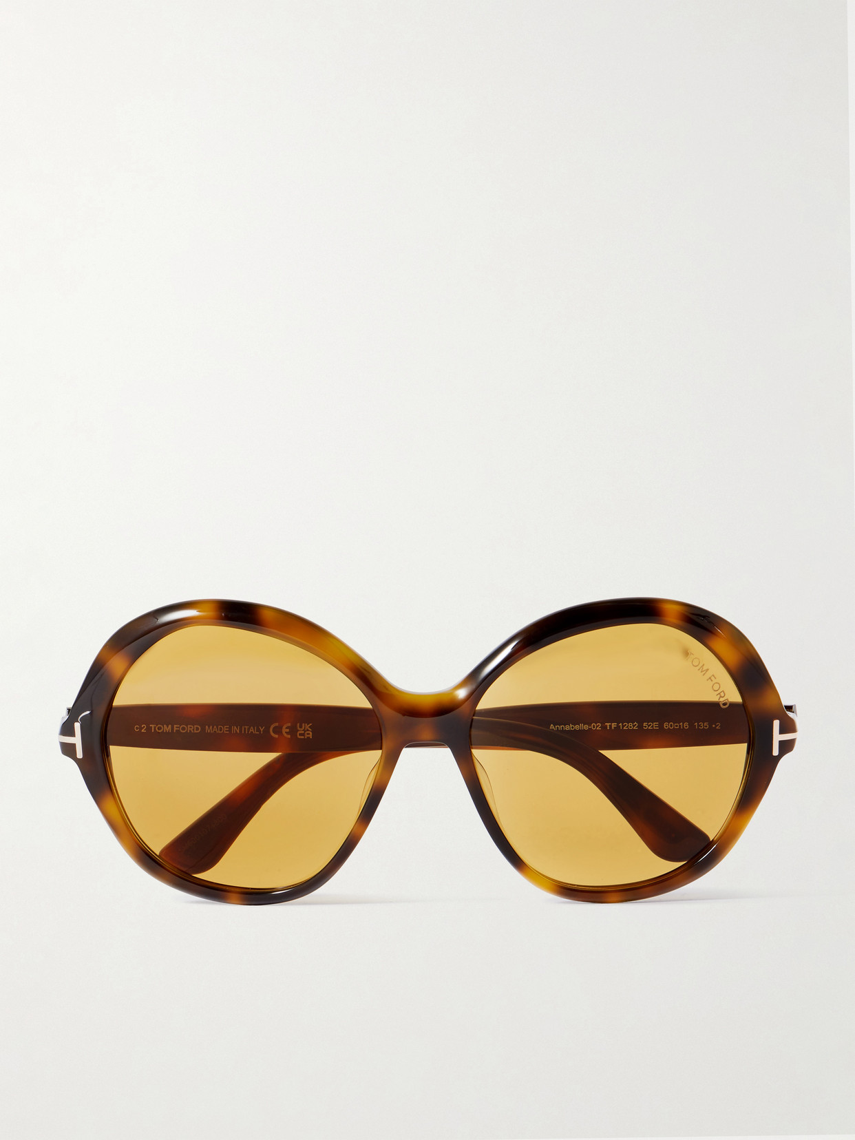 TOM FORD - Annabelle Round-frame Tortoiseshell Acetate Sunglasses - Dark brown | NET-A-PORTER (UK & EU)