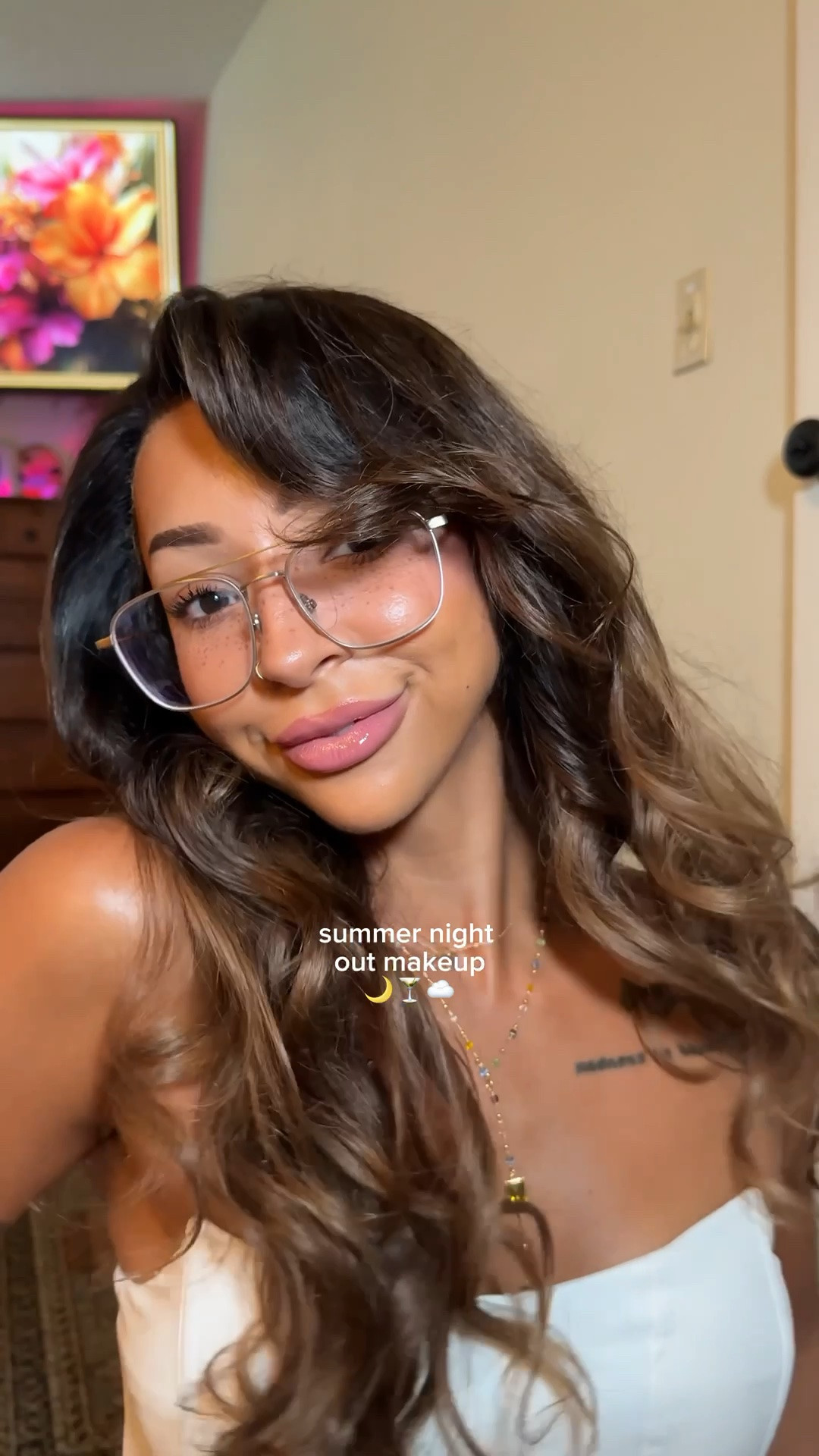 “summer makeup look” but it’s just my everyday makeup routine with more blush & freckles 🧑🏽‍🩰