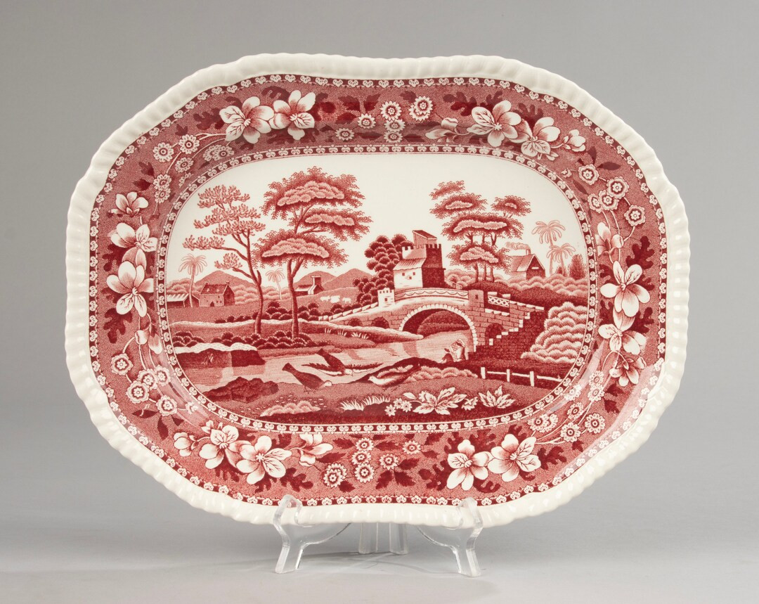 Serving Plate - Copeland - Spode Tower - Pink - Etsy | Etsy (US)