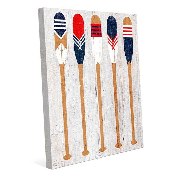 'Patriot Paddles' Wall Art on Canvas | Bed Bath & Beyond