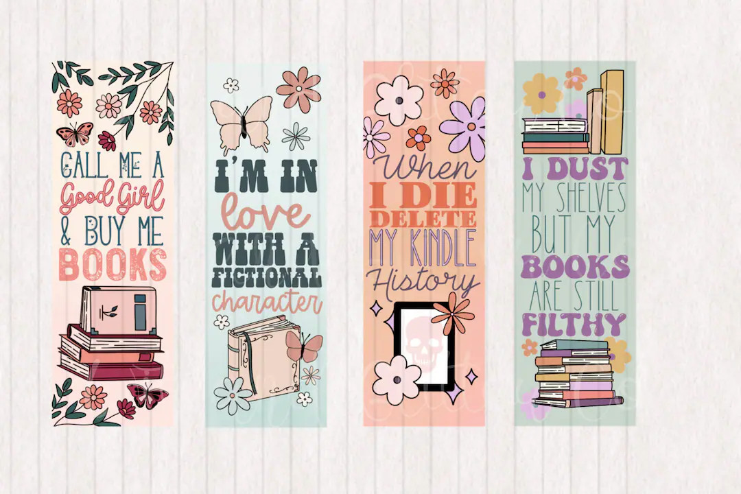 Floral and Spice Romance Reader Bookmarks Digital Printable Bookmarks Digital Bookmark Instant Do... | Etsy (US)