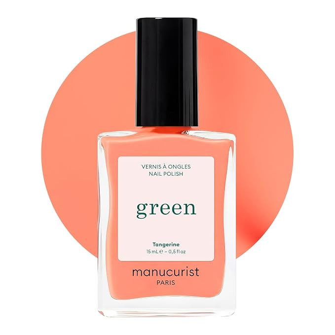 Manucurist Green™ Tangerine - Neon Light Orange Nail Polish Quick Dry - Natural Classic Nail Po... | Amazon (US)