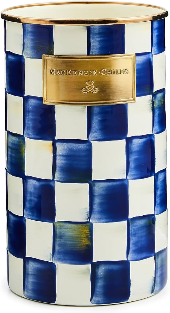 MACKENZIE-CHILDS Enamel Utensil Holder, Kitchen Utensil Holder for Countertop, Storage Caddy, Blu... | Amazon (US)