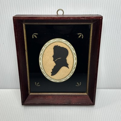 Antique Silhouette Portrait Of Victorian Gentlemen | eBay US