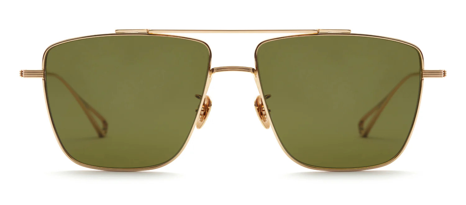 Krewe Bolden 24K Aviator Sunglasses | SOLSTICE