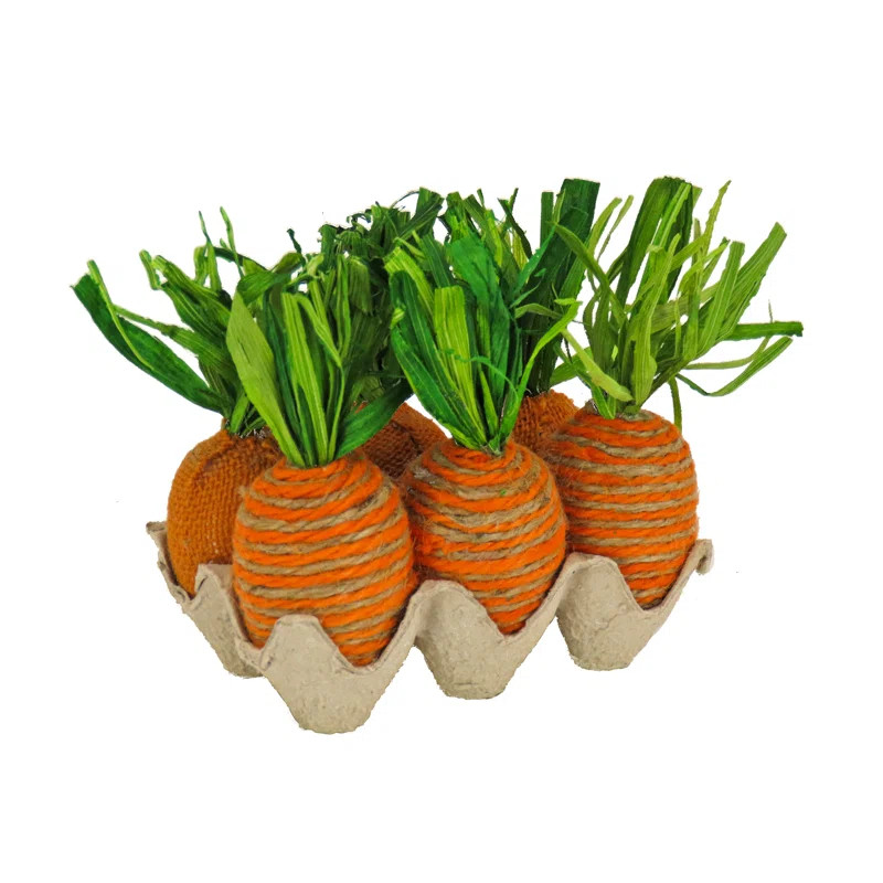 Egg Carton Carrots Tabletop | Wayfair North America