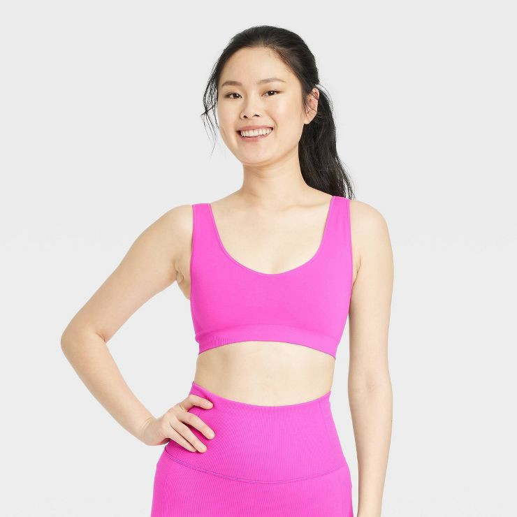 Women's Light Support Reversible Seamless Sports Bra - All in Motion™ | Target