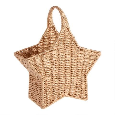 Gold Woven Star Holiday Gift Basket | World Market