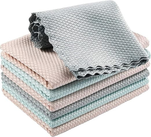 KTT Microfiber Cleaning Cloth,Reusable Magic Lint Free Cloth.Wipe Water Streak Free Miracle Micro... | Amazon (US)