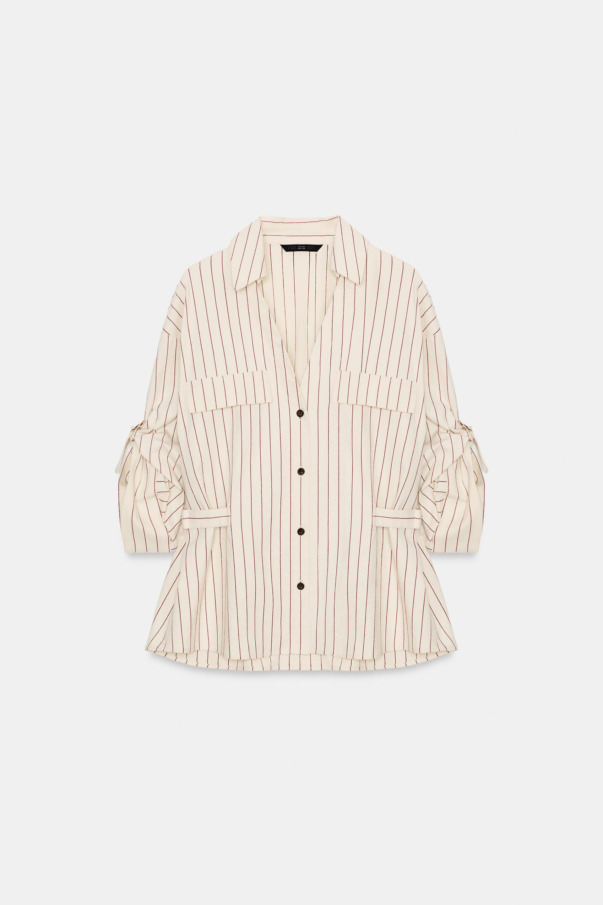 STRIPED SAFARI SHIRT | Zara US