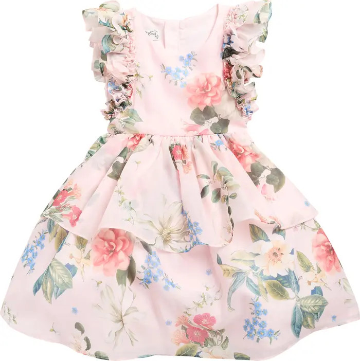Pippa & Julie Kids' Floral Ruffle Fit & Flare Party Dress | Nordstromrack | Nordstrom Rack