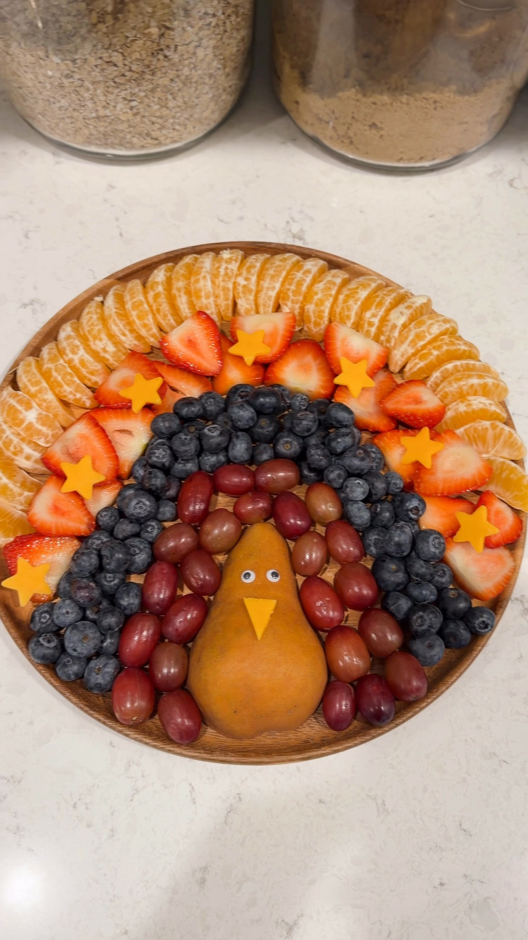TURKEY FRUIT PLATTER! 🦃

Googly eyes, sandwich cutter set, wooden serving tray, thanksgiving 

#LTKHome #LTKFindsUnder50 #LTKHoliday