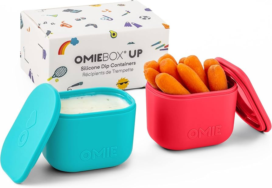OmieBox UP (2 pack) Leakproof Dips Containers To Go, Salad Dressing Container, Condiment Containe... | Amazon (US)