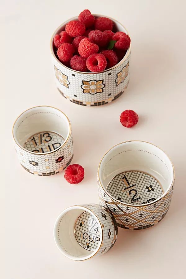 Bistro Tile Measuring Cups, Set of 4 | Anthropologie (US)