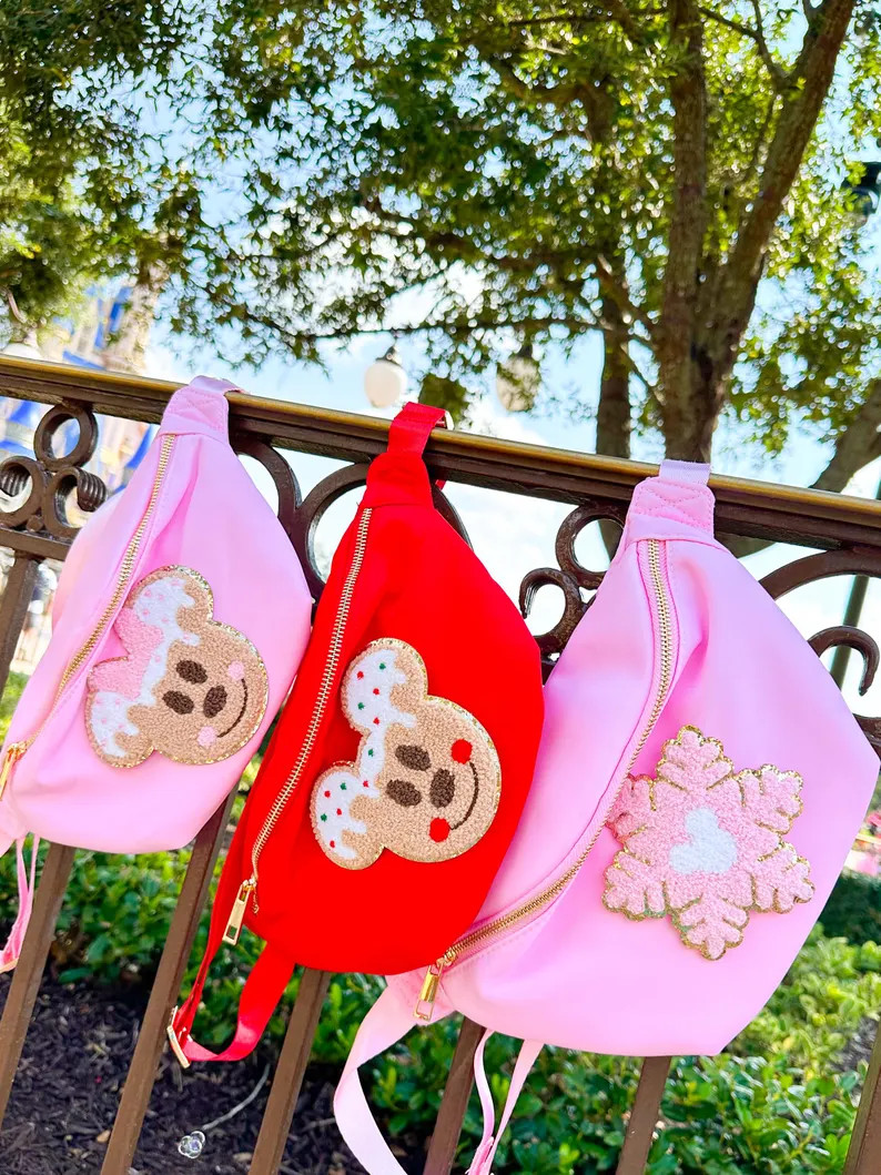 Disney Christmas Bag. Gingerbread Mickey Fanny Pack. Minnie Gingerbread Fanny. Christmas Disney F... | Etsy (US)