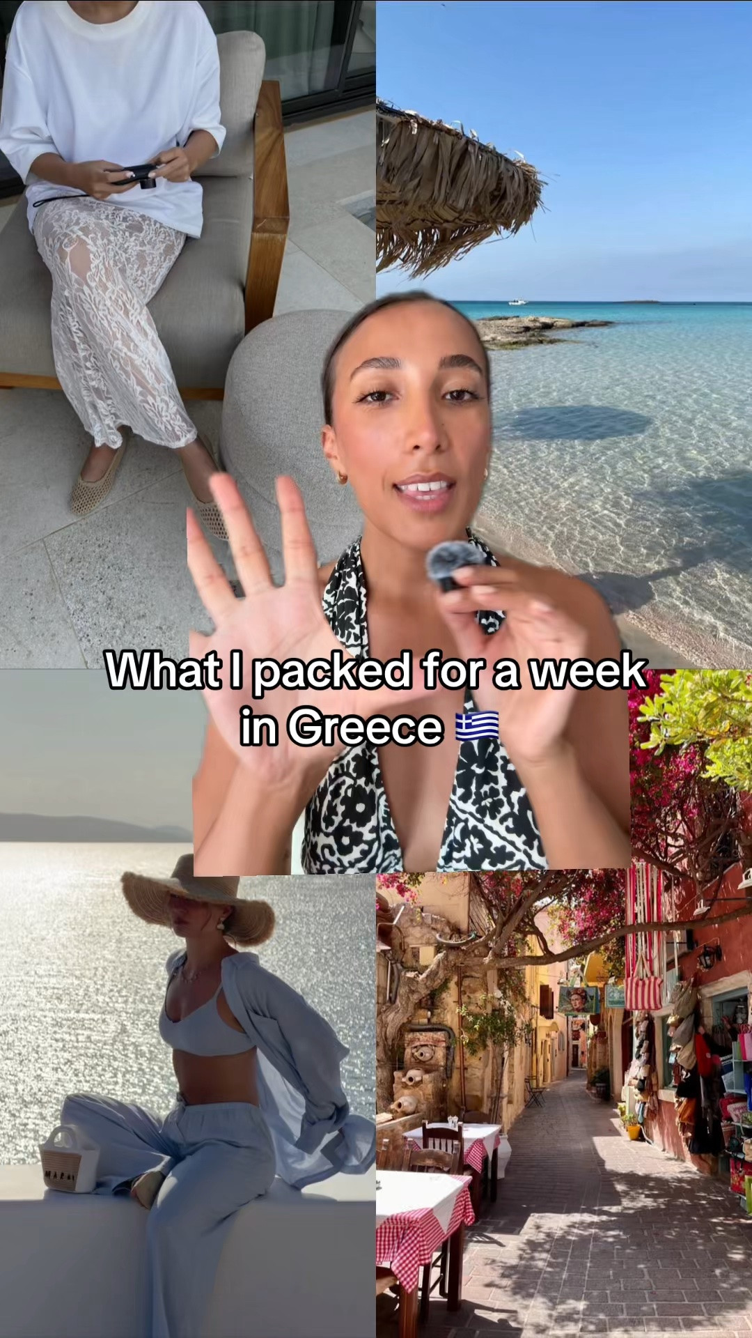 Everything I packed for my week in Greece ☀️ Linked (or similar styles for older pieces).