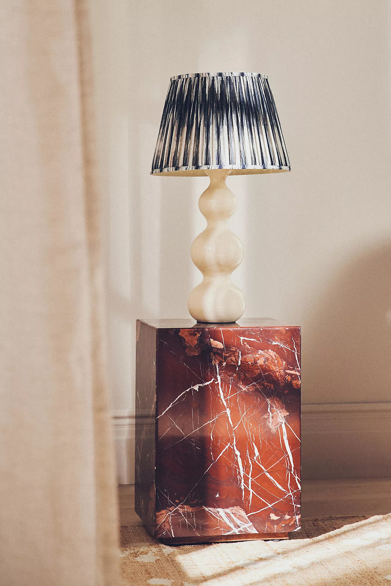 Pooky The Wobster Ceramic Ruched Shade Table Lamp | Anthropologie (US)