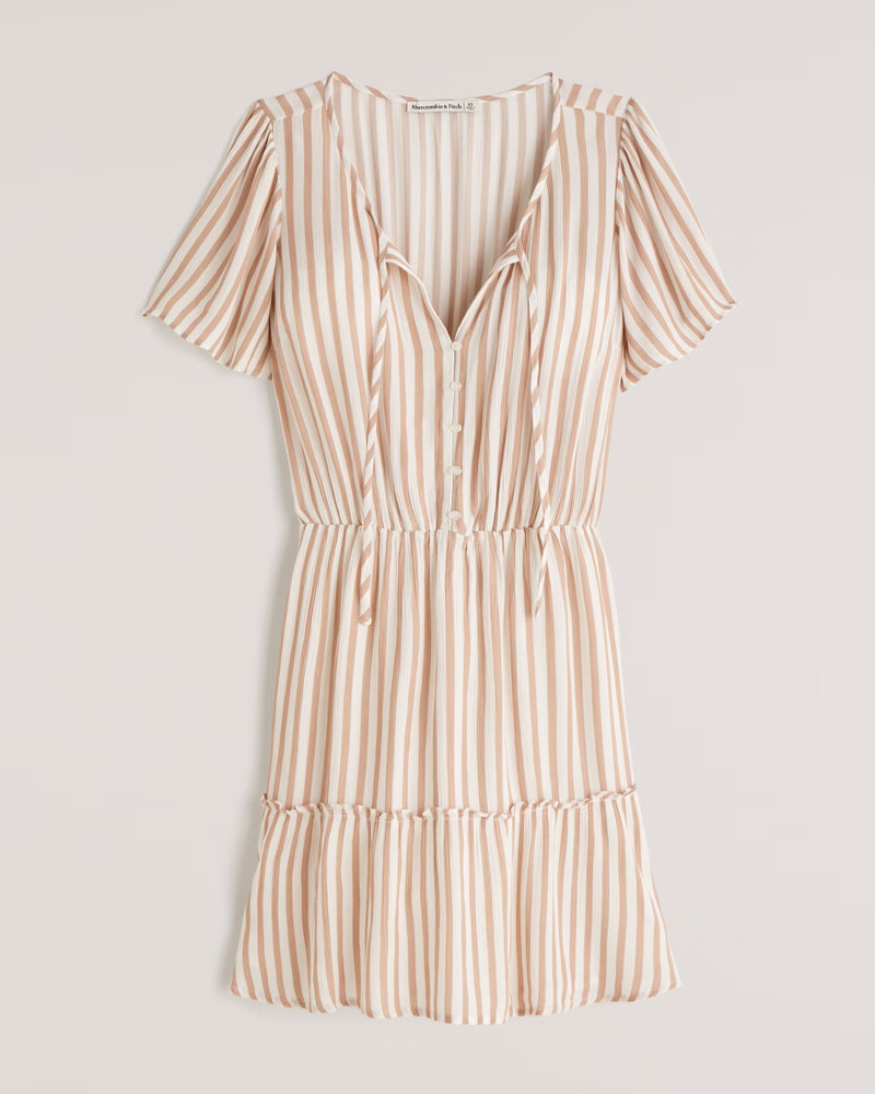 Easy Waist Mini Dress | Abercrombie & Fitch (US)