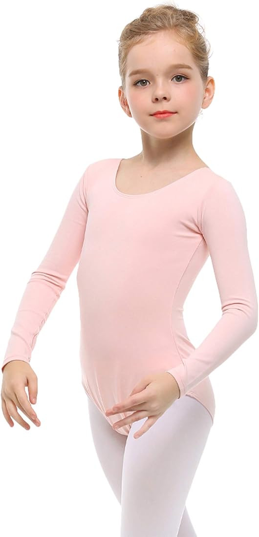 Stelle Girls Long Sleeve Team Basic Leotard Ballet Dance Gymnastics (Toddler/Little Kid/Big kid) | Amazon (US)