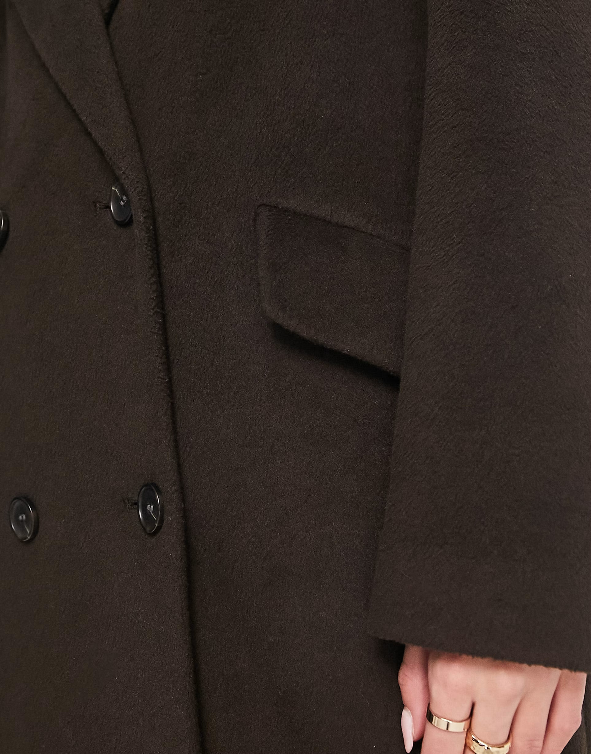 ASOS DESIGN dad coat in chocolate | ASOS (Global)