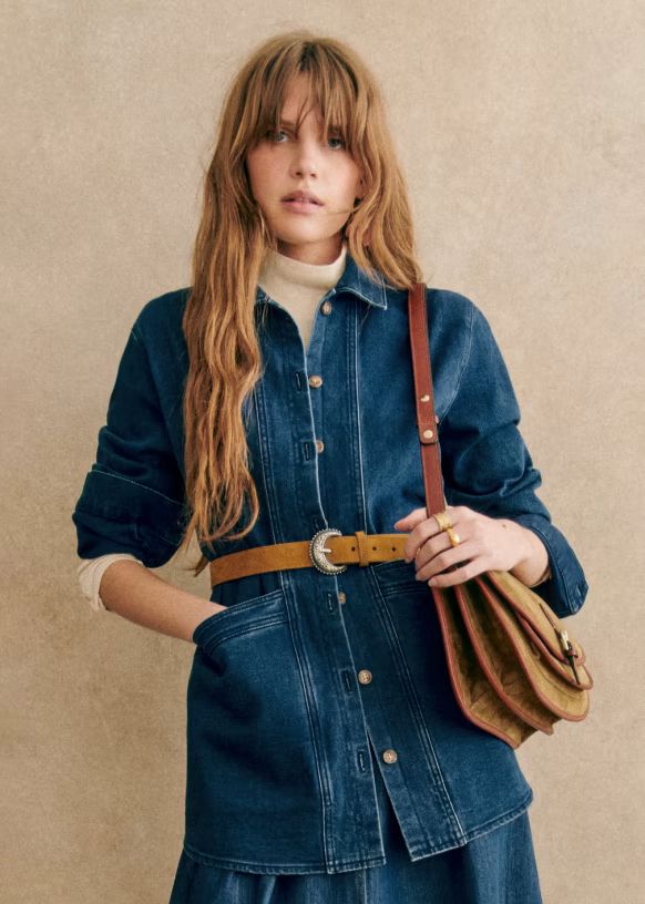 Will Jacket - Indigo - GOTS organic cotton - Sézane | Sezane Paris