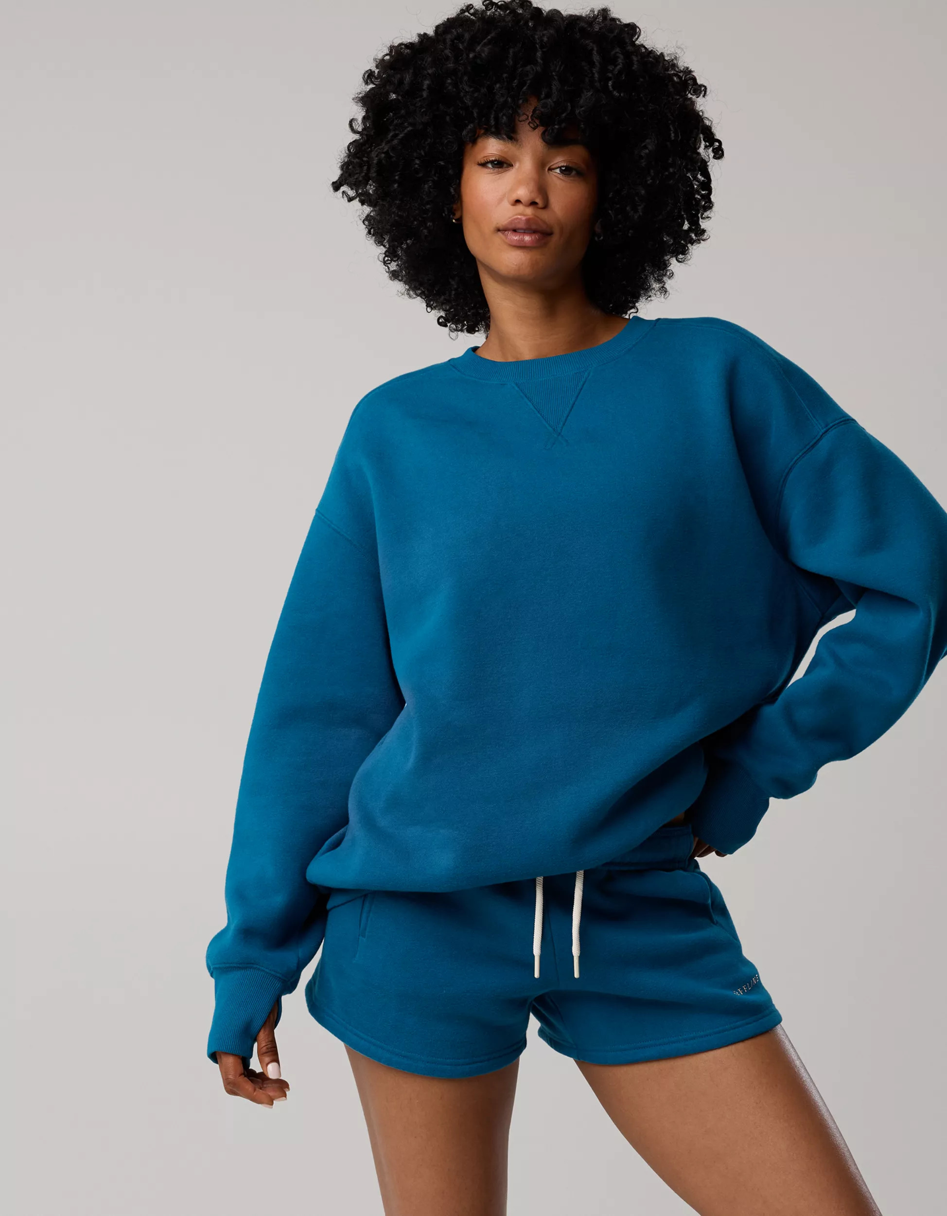 OFFLINE By Aerie Cloud Fleece Oversized Crewneck Sweatshirt | Aerie