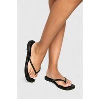 boohoo Women's Flip Flop Sandals in Black | Size: 6 | Boohoo.com (UK & IE)